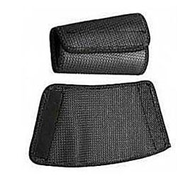 Black Nylon Mesh 8" Wrist Protector, Velcro closure- 1 Pair