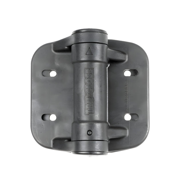 CRL Black Heavy Duty Self-Closing Round Post Hinge