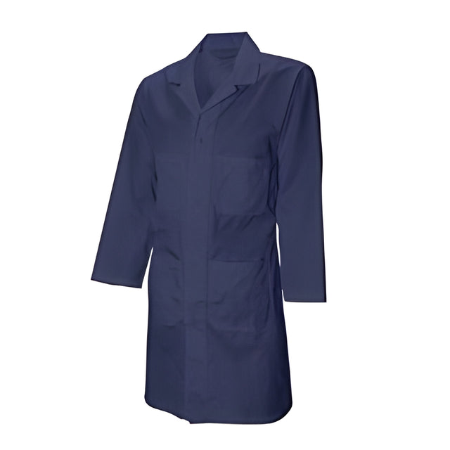 Shop Coats, Snap Closures, Blue, X-Large