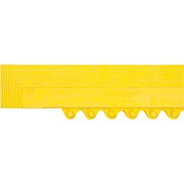 Border Ramp for Mat, Male Connector, Yellow- 1 Each