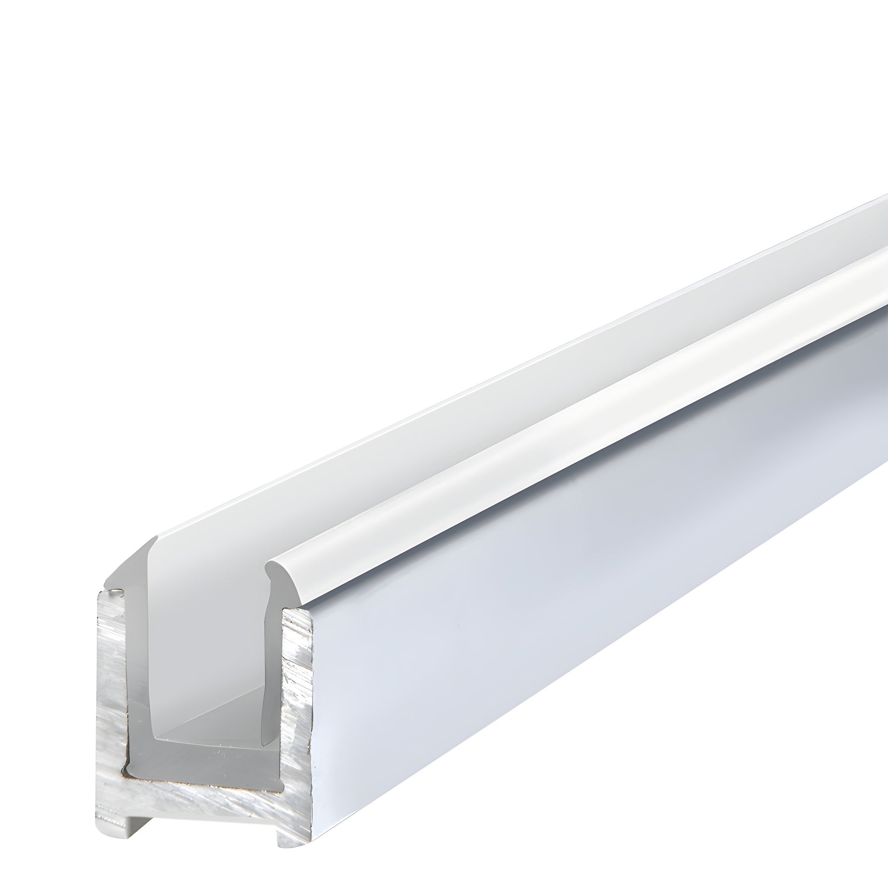 CRL Brite Anodized Dry Glaze U-Channel With Vinyl