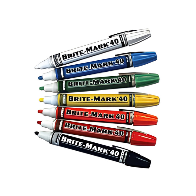 Brite- Mark Medium Permanent Paint Marker / Valve Action, Blue – 12/Case