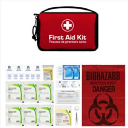 British Columbia, Personal First Aid Kits (WorkSafeBC Z1220), Soft Pack with Handle- 1 Each