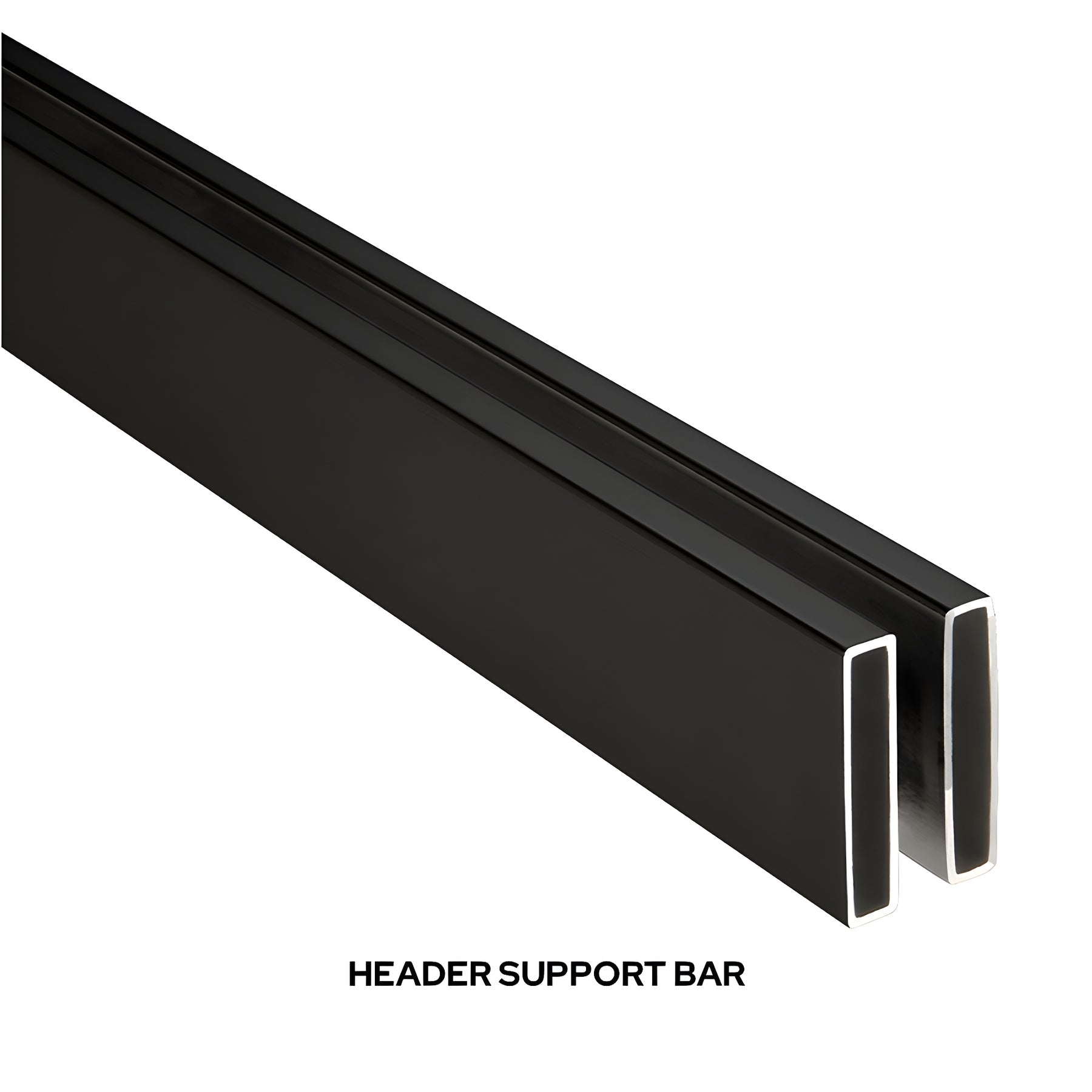 CRL Matte Black 73" Replacement Header Bar for Brixen Sliding Shower Door System