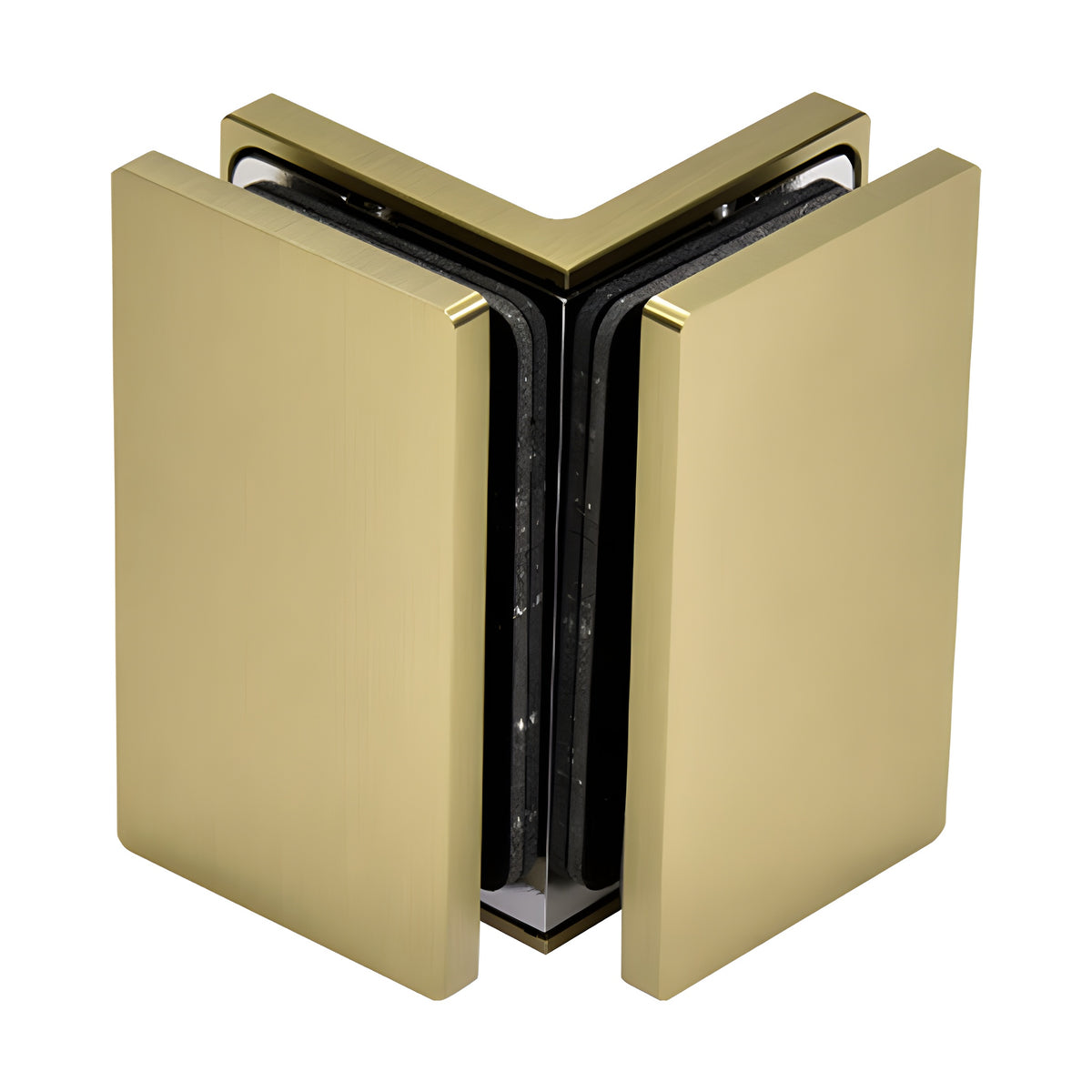 CRL Brushed Bronze Como Series Glass-to-Glass Bracket
