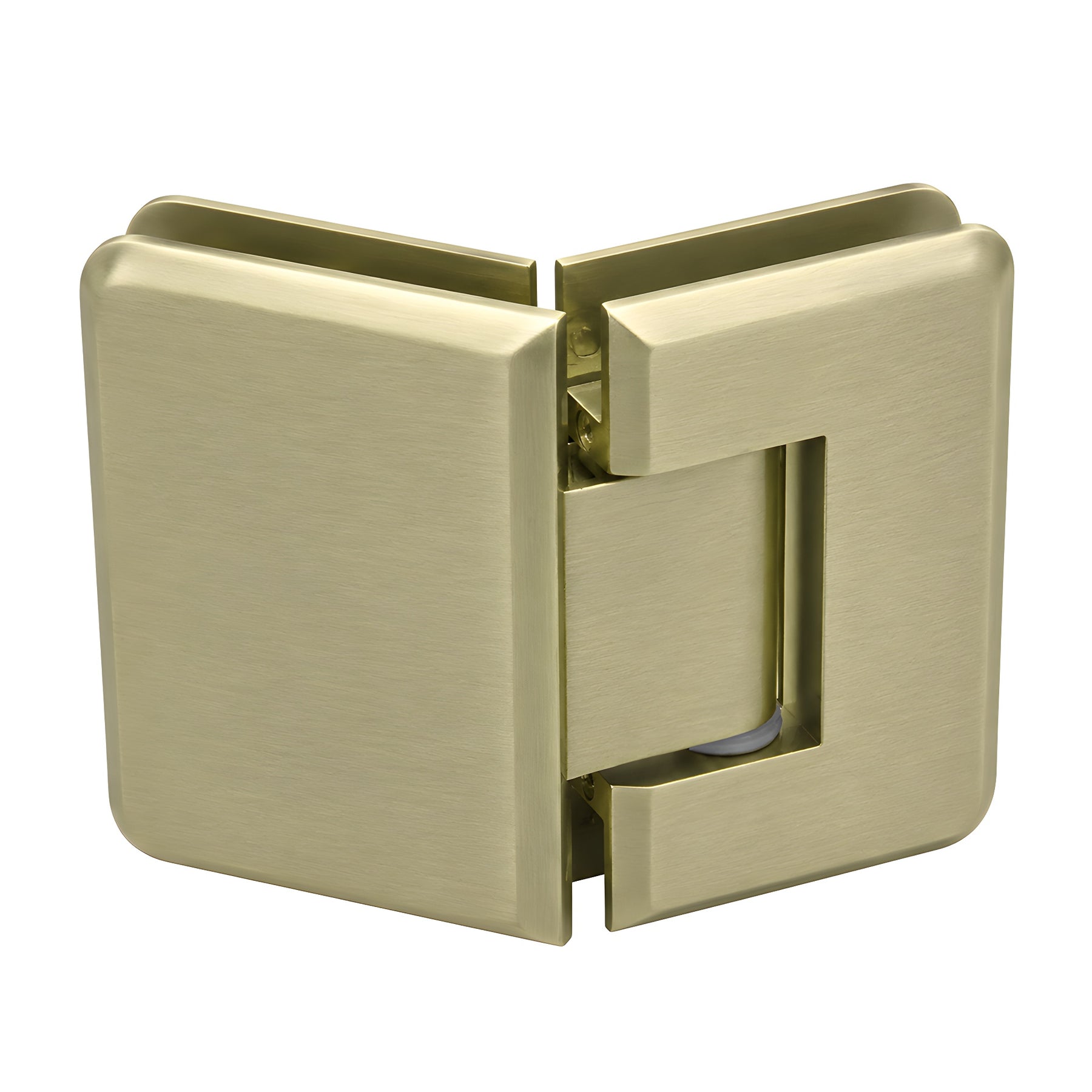 CRL Brushed Bronze Pinnacle 045 Series 135 Degree Glass-to-Glass Standard Hinge
