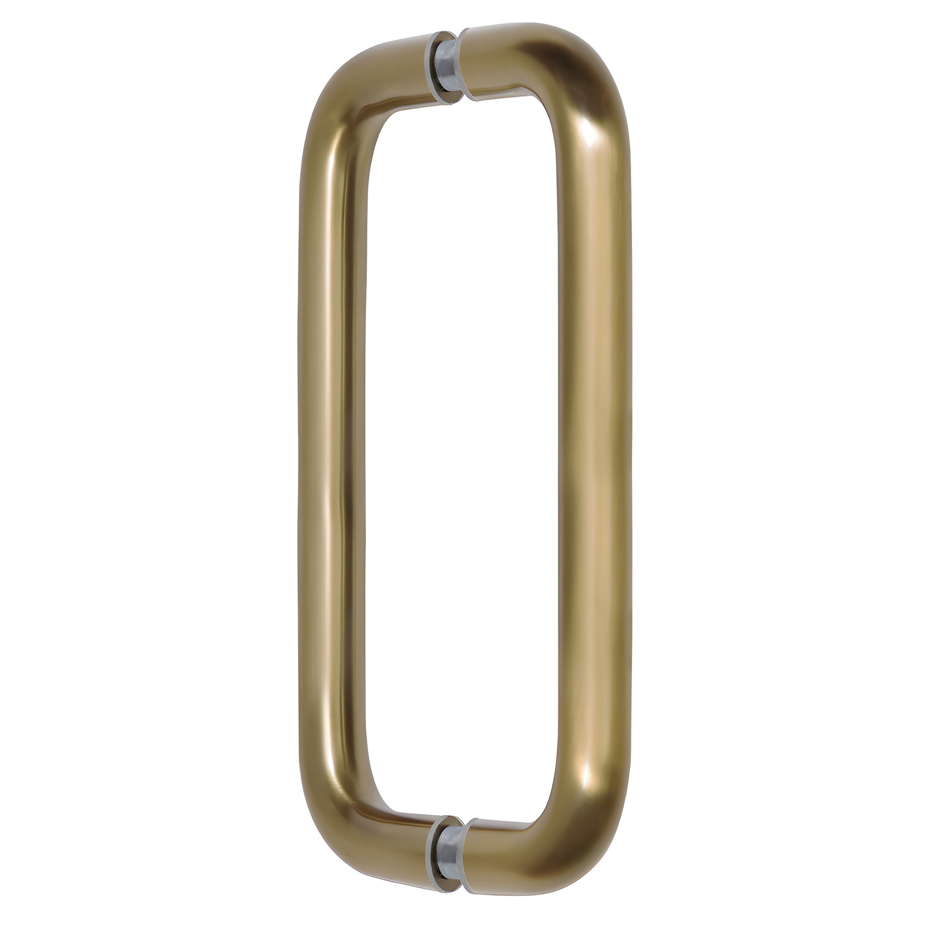 CRL Brushed Bronze 8" Back-to-Back Solid 3/4" Diameter Pull Handles Without Metal Washers
