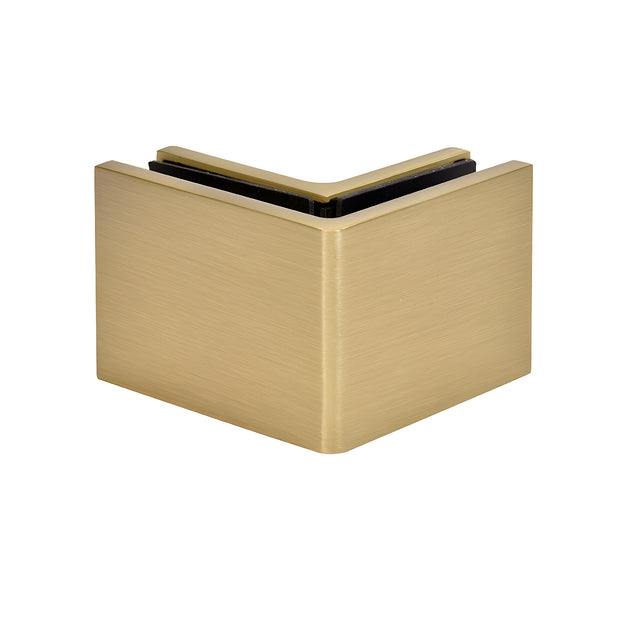 CRL Brushed Bronze Zero 90° Wall & Glass Mount Clamp