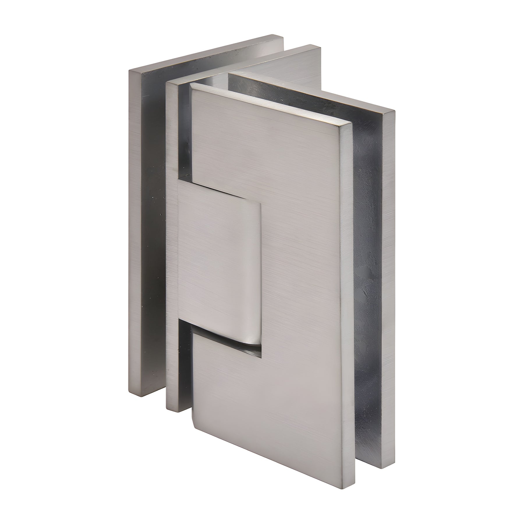 CRL Brushed Chrome Vienna 092 Series 90 Degree Glass-to-Glass Hinge