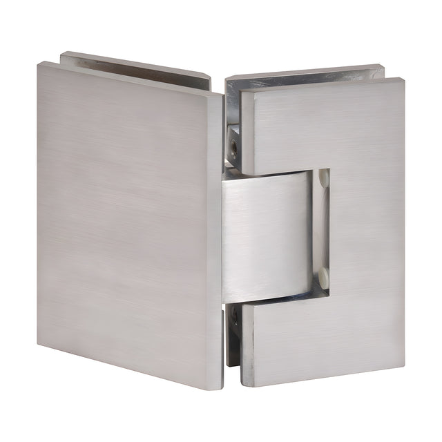 CRL Brushed Chrome Vienna 045 Series 135 Degree Glass-to-Glass Hinge