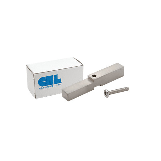 CRL Brushed Nickel Adapter Block – for Prima, Shell, and Rondo Series shower door hinges