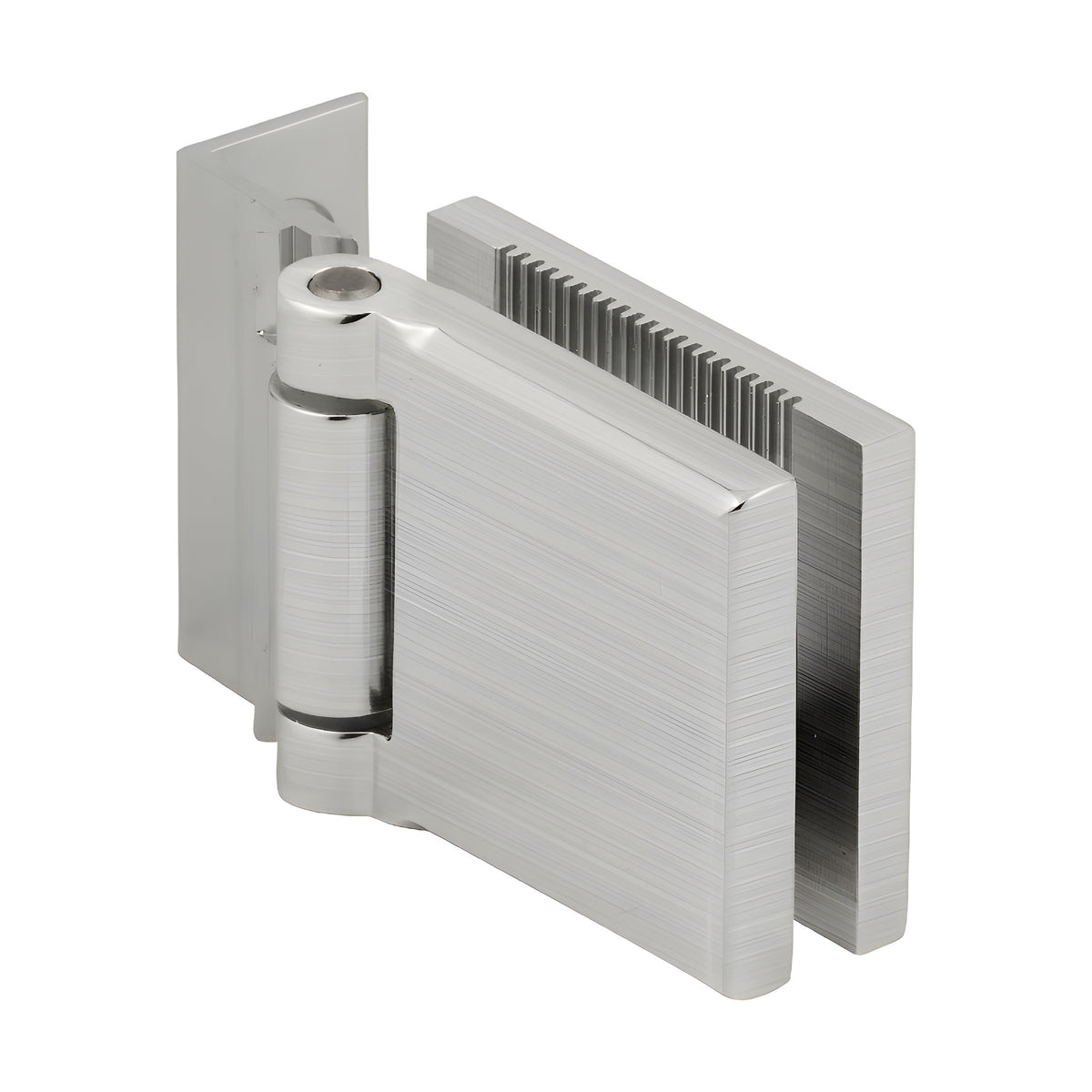 CRL Brushed Nickel Mini Hinge - 'L' Plate Style