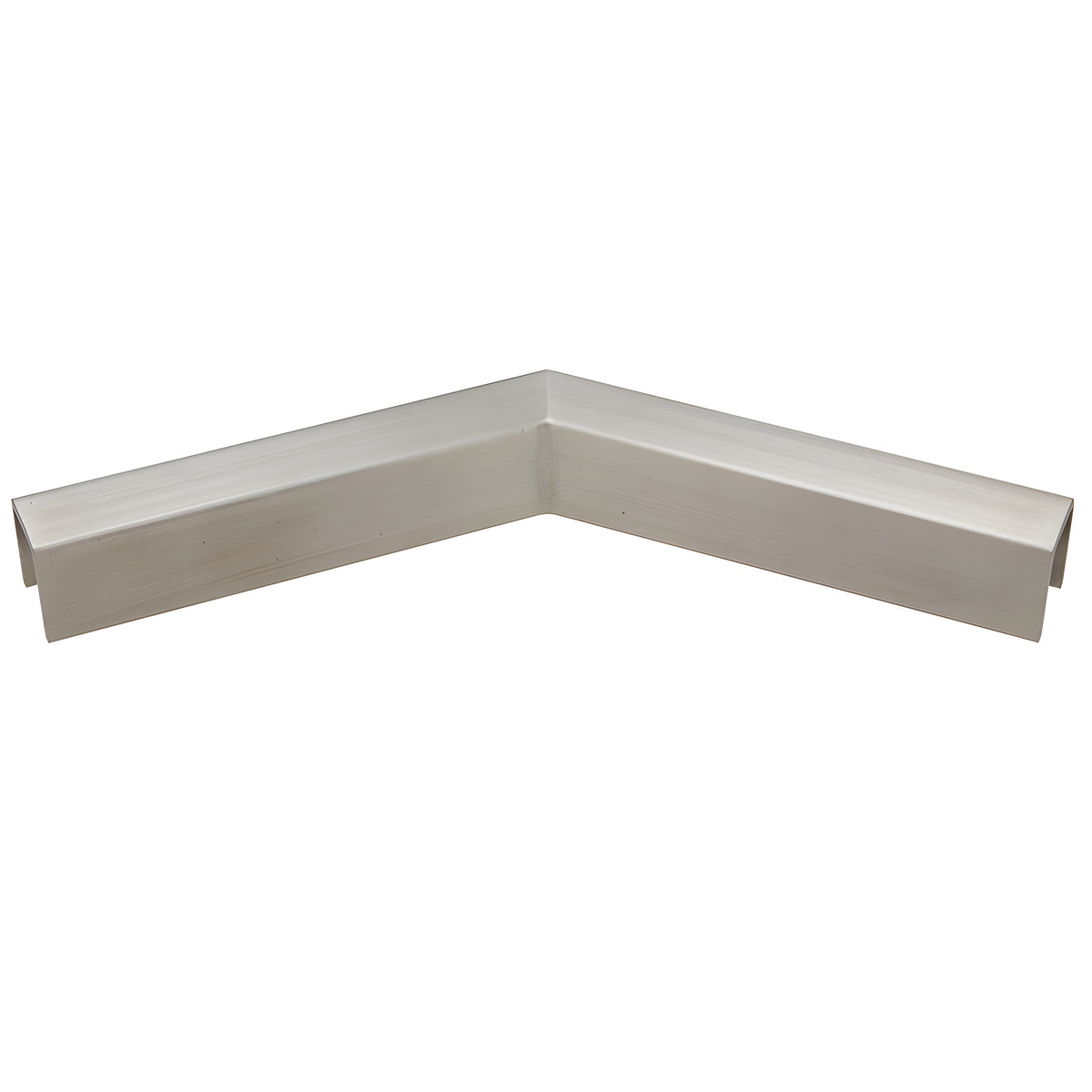 CRL Brushed Stainless 11 Gauge 135 Degree Horizontal Corner for 1/2" Glass Crisp Corner Low Profile Cap Rail