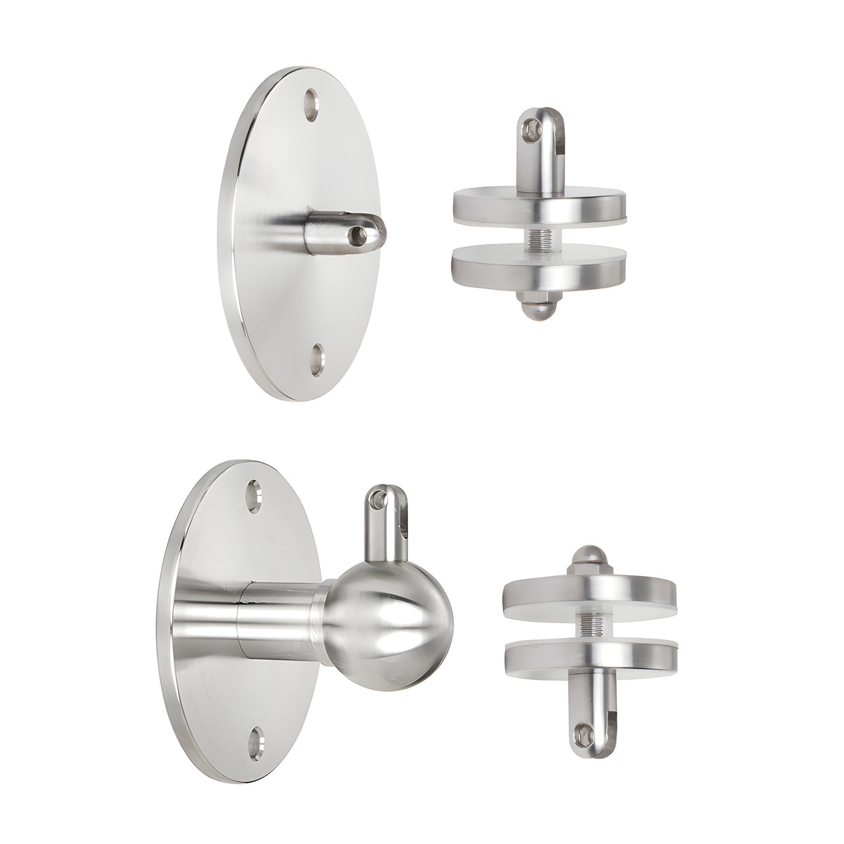 CRL Brushed Stainless Glass Awning Support System Mounting Kit
