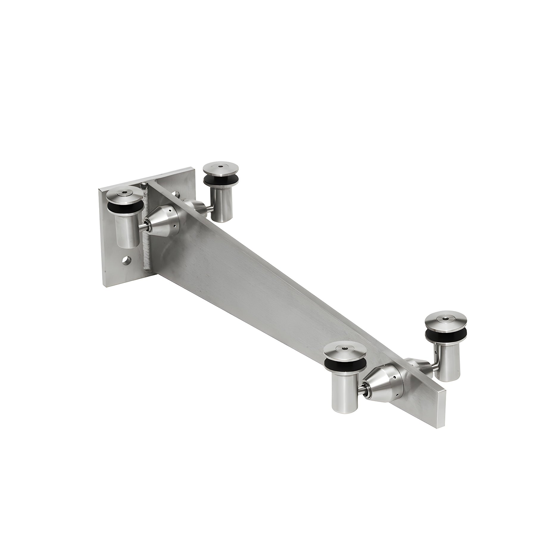 CRL Brushed Stainless 24" Universal Wall Mounted Glass Awning Bracket