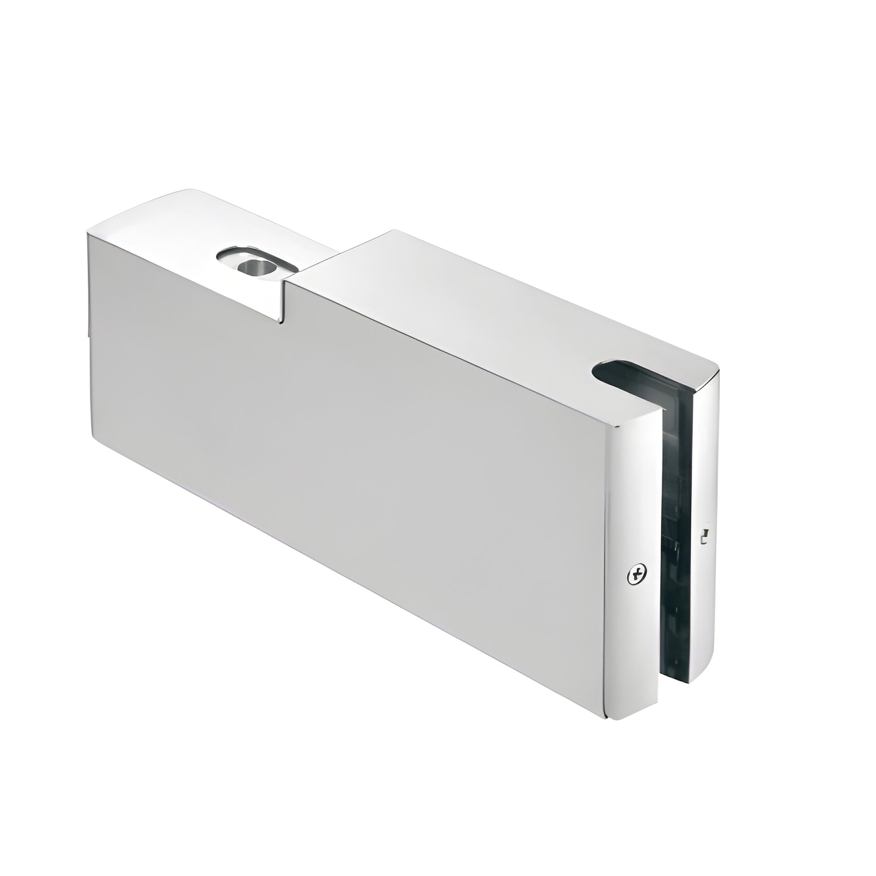CRL Brushed Stainless 4" Square GRS Dry Glaze 9-1/2" Top Patch Gate Rail for 3/8" Glass