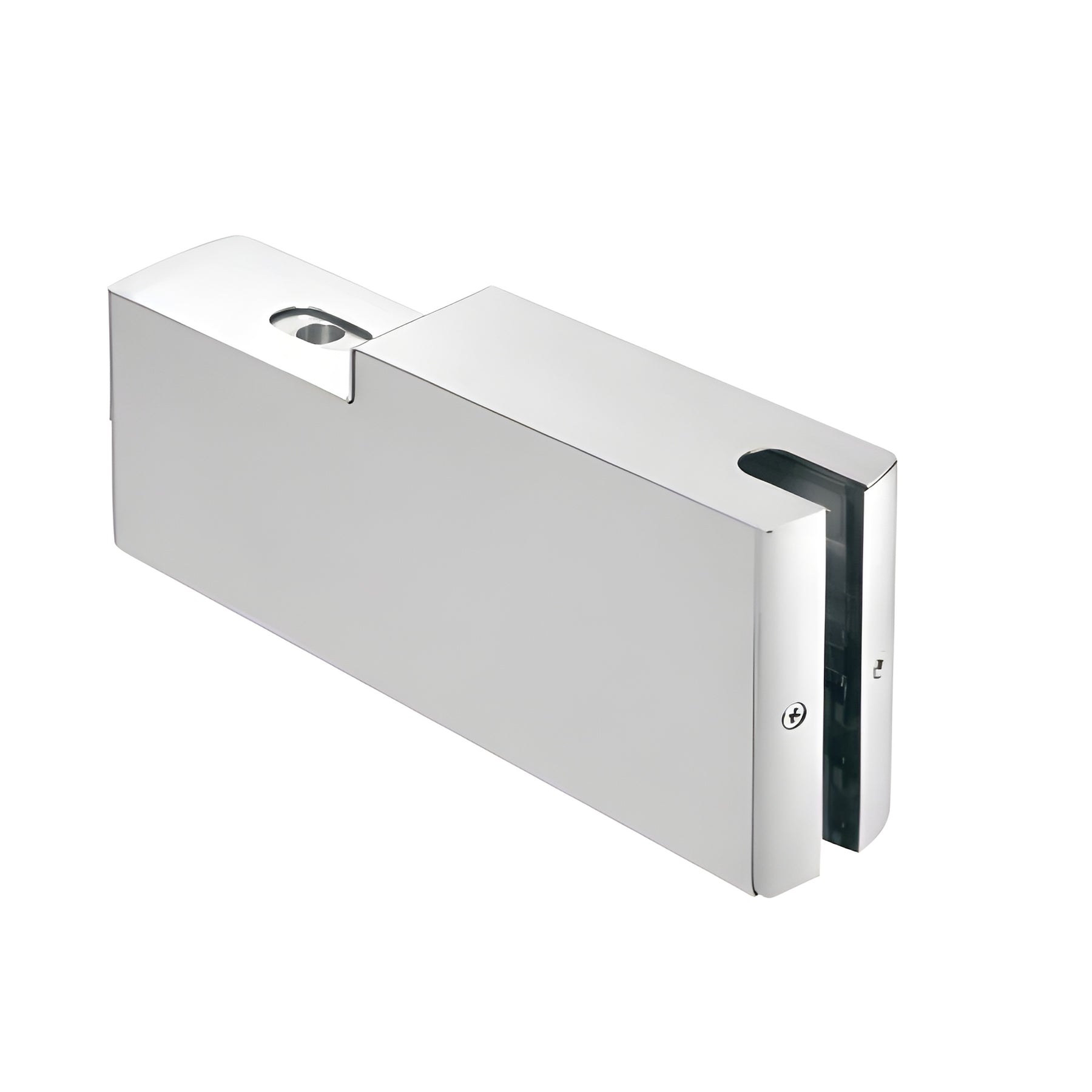 CRL Brushed Stainless 4" Square GRS Dry Glaze 9-1/2" Top Patch Gate Rail for 1/2" Glass