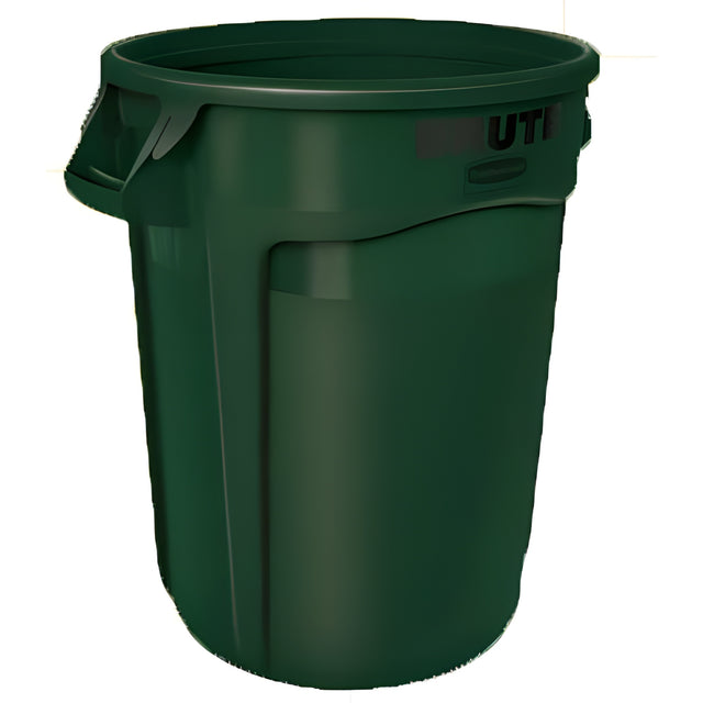 Brute Garbage Container, 44 Gal, Green- 1 Ea