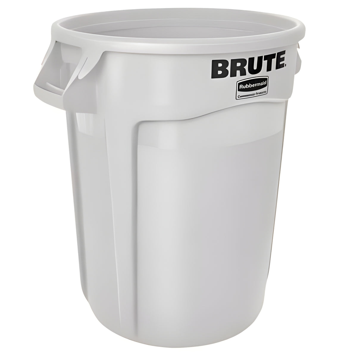 Brute Garbage Container, 44 Gal, White- 1 Ea