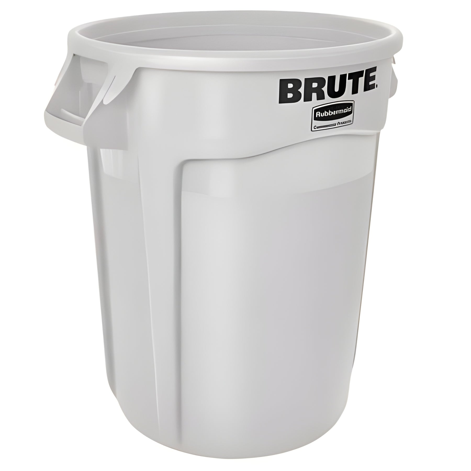 Brute Garbage Container, 44 Gal, White- 1 Ea