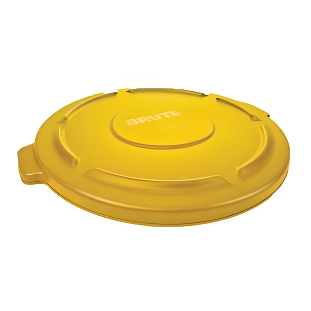 Brute Garbage Container Lid,44 Gal, Yellow- 1 Ea