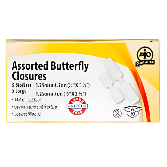 Butterfly Closures, Assorted Sizes – 10/Box