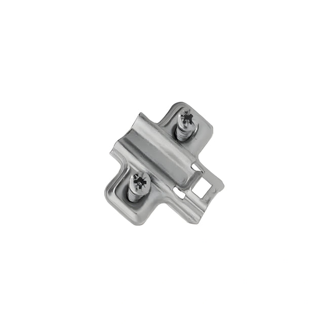 CGS Euro Mounting Plates For Clip-On With pre-mounted expanding 5mm Dowel / Wood Screws, 243-2035 Basic Steel Mounting Plate, 0 mm, with 5mm dowel