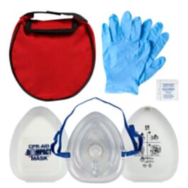 CPR Compact Mask Velcro Pouch Kit- 1 Each