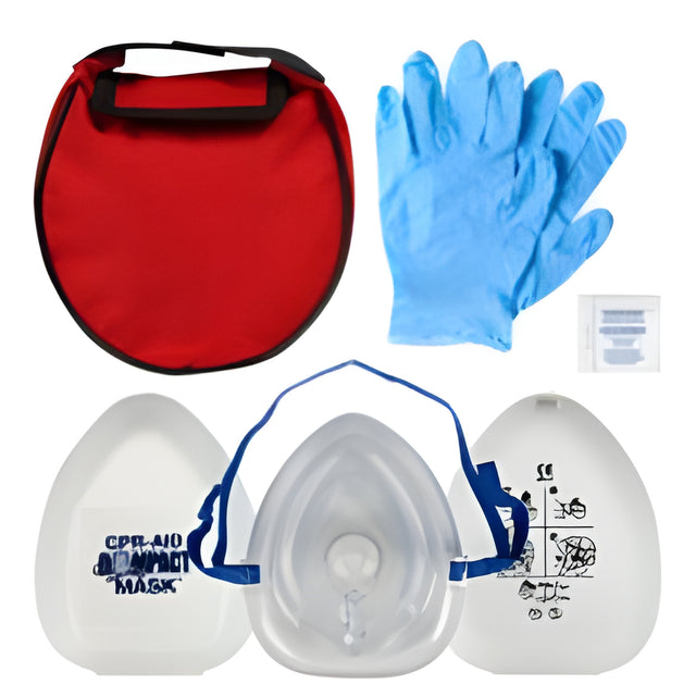 CPR Compact Mask Velcro Pouch Kit