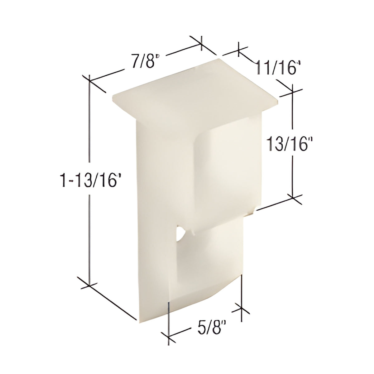 CRL 1-13/16" Nylon Sash Cam