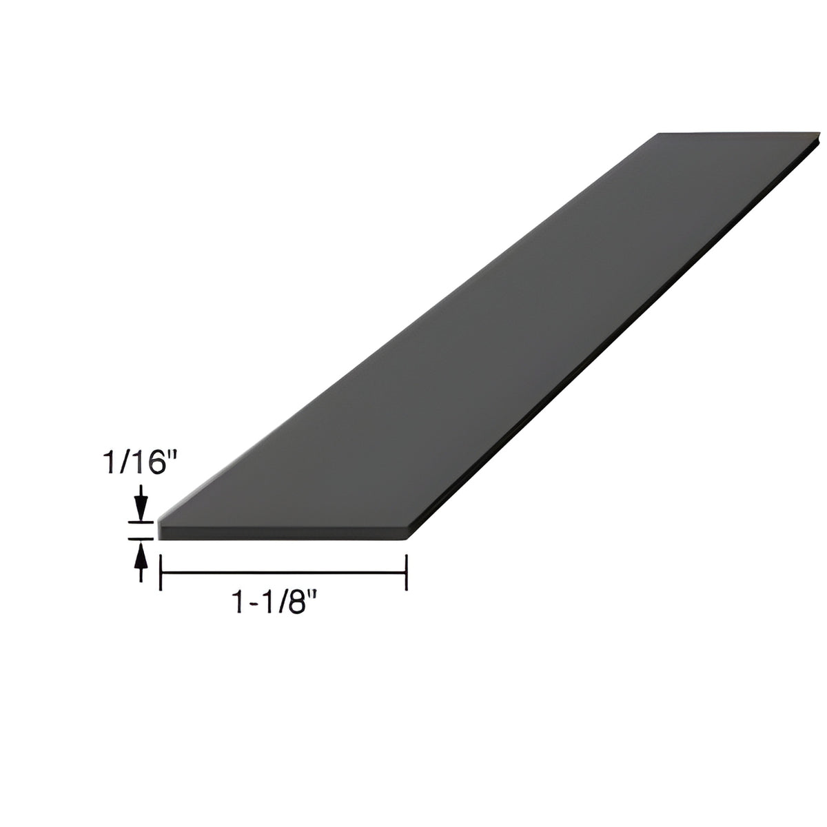 CRL 1/16" x 1-1/8" x 4" Silicone Rubber Setting Blocks