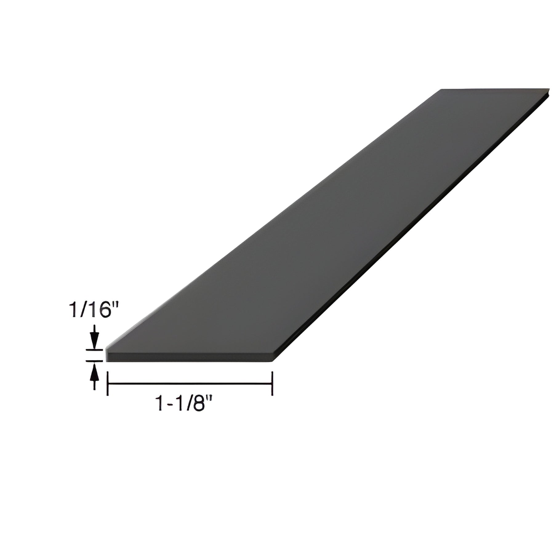 CRL 1/16" x 1-1/8" x 4" Silicone Rubber Setting Blocks