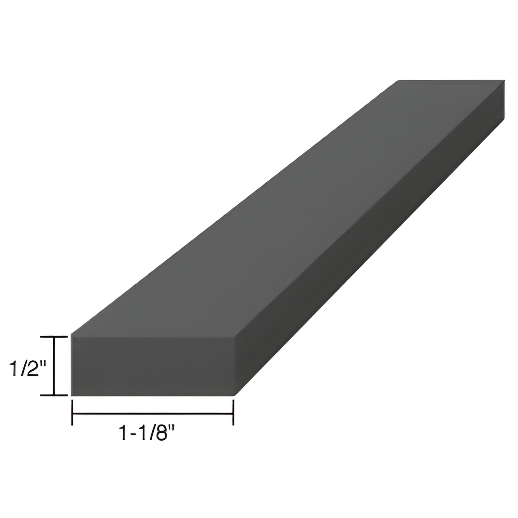 CRL 1/2" x 1-1/8" x 4" EPDM Rubber Setting Blocks