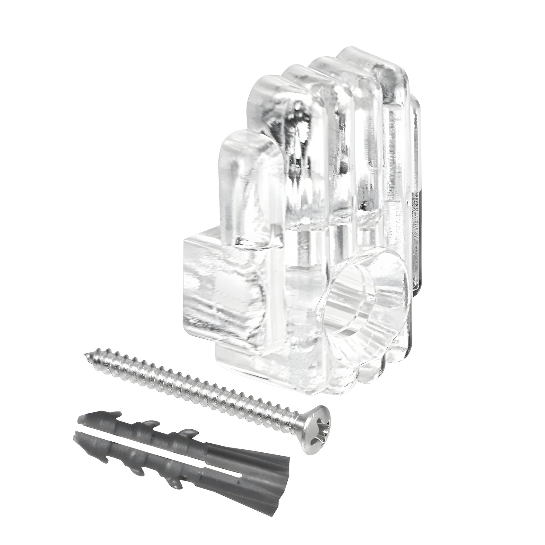 CRL 1/4" Clear Mirror Clip, Screw and Anchor Set