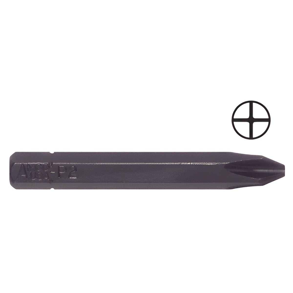 CRL 1/4" Hex Long Phillips Insert Bit No. 2 Point