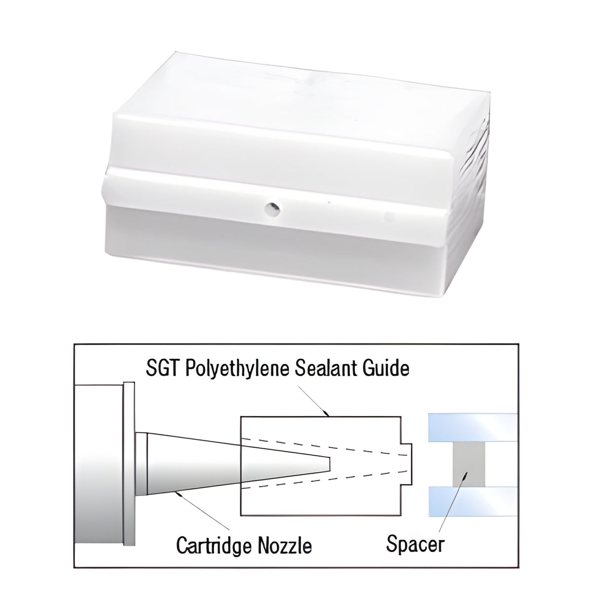 CRL 1/4" Polyethylene Sealant Guide