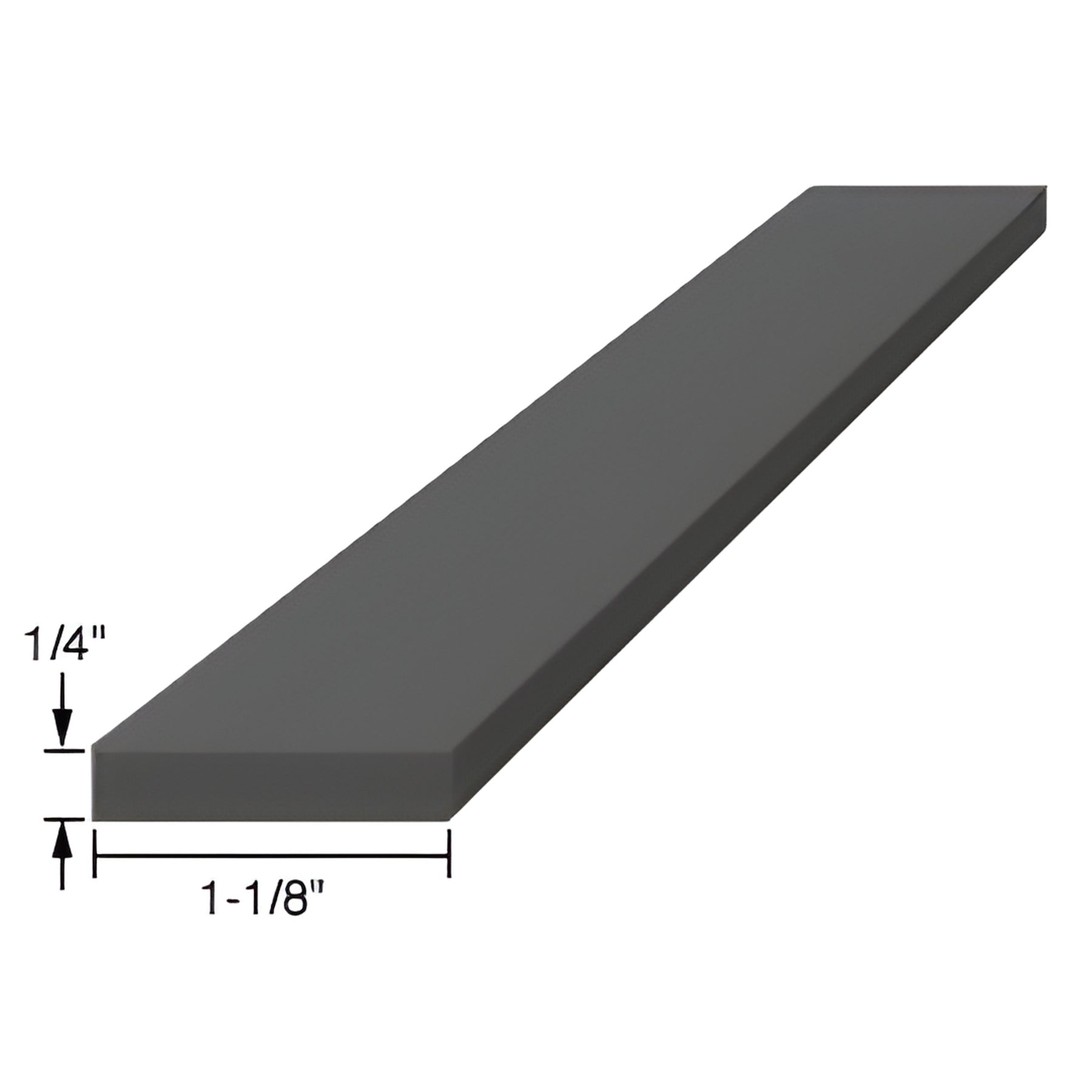 CRL 1/4" x 1-1/8" x 4" EPDM Rubber Setting Blocks