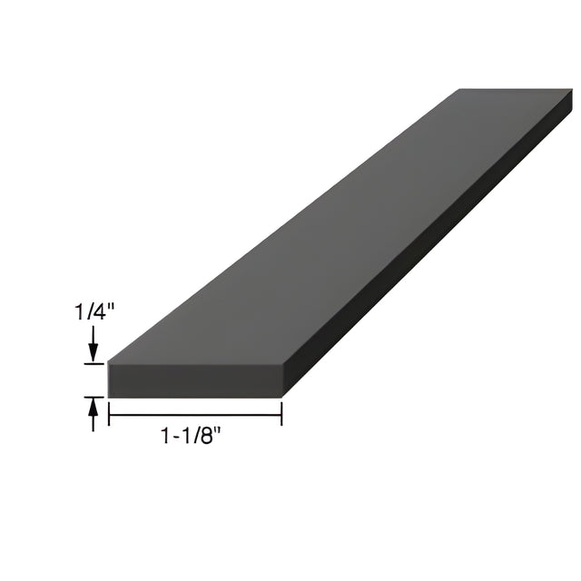 CRL 1/4" x 1-1/8" x 4" Silicone Rubber Setting Blocks