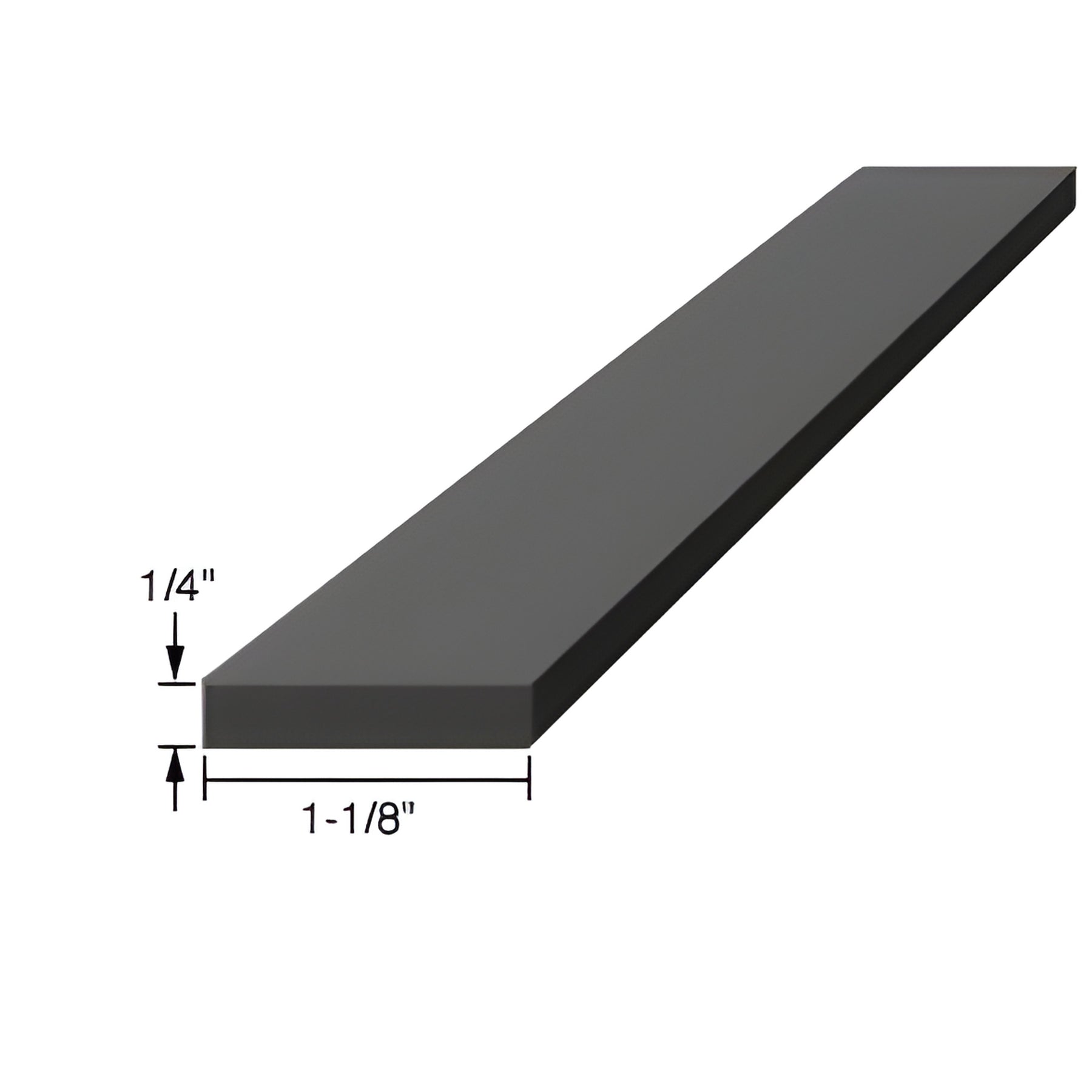 CRL 1/4" x 1-1/8" x 4" Silicone Rubber Setting Blocks