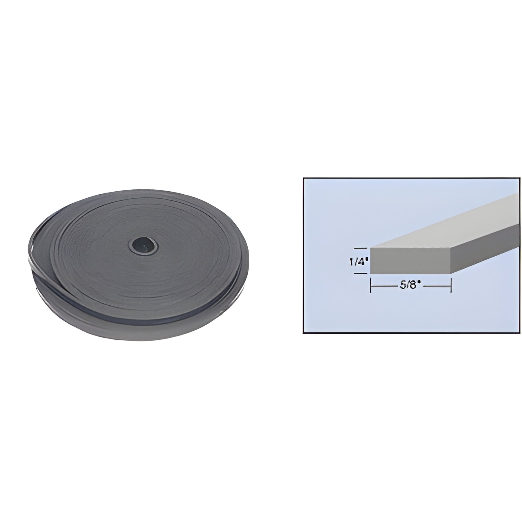 CRL 1/4" x 5/8" Bulk Rolled Neoprene Setting Block Material - 100'
