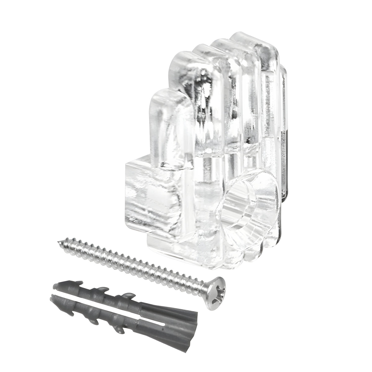 CRL 1/8" Clear Mirror Clip, Screw and Anchor Set