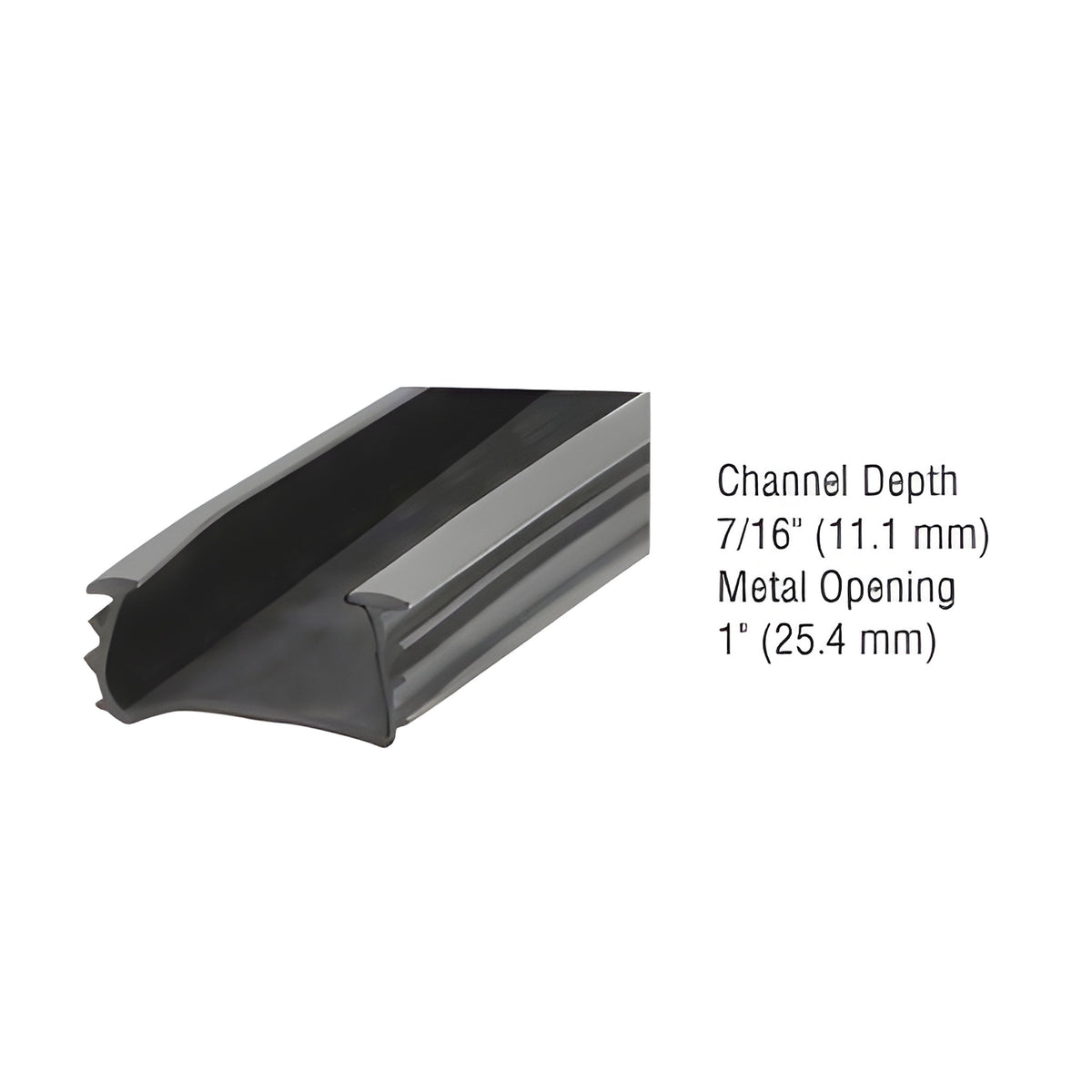 CRL 1" Adaptor Glazing Vinyl for WA175 Adapter Channel