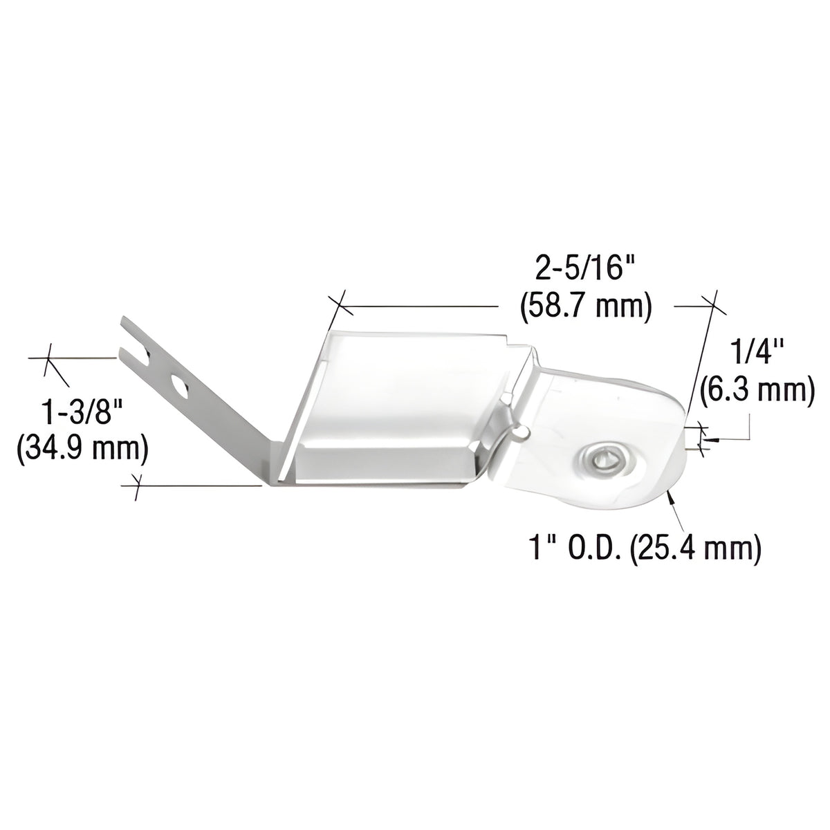 CRL 1" Nylon Sliding Screen Door Spring Tension Roller for International Doors