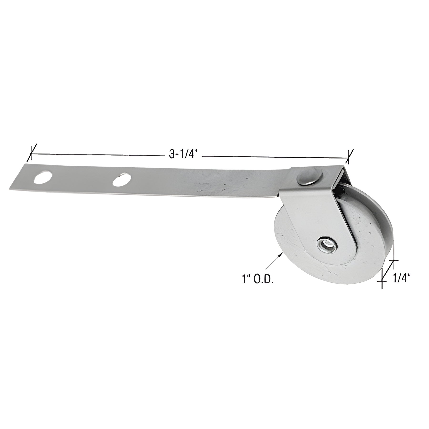 CRL 1" Stainless Steel Ball-Bearing Center Groove Spring Tension Screen Roller