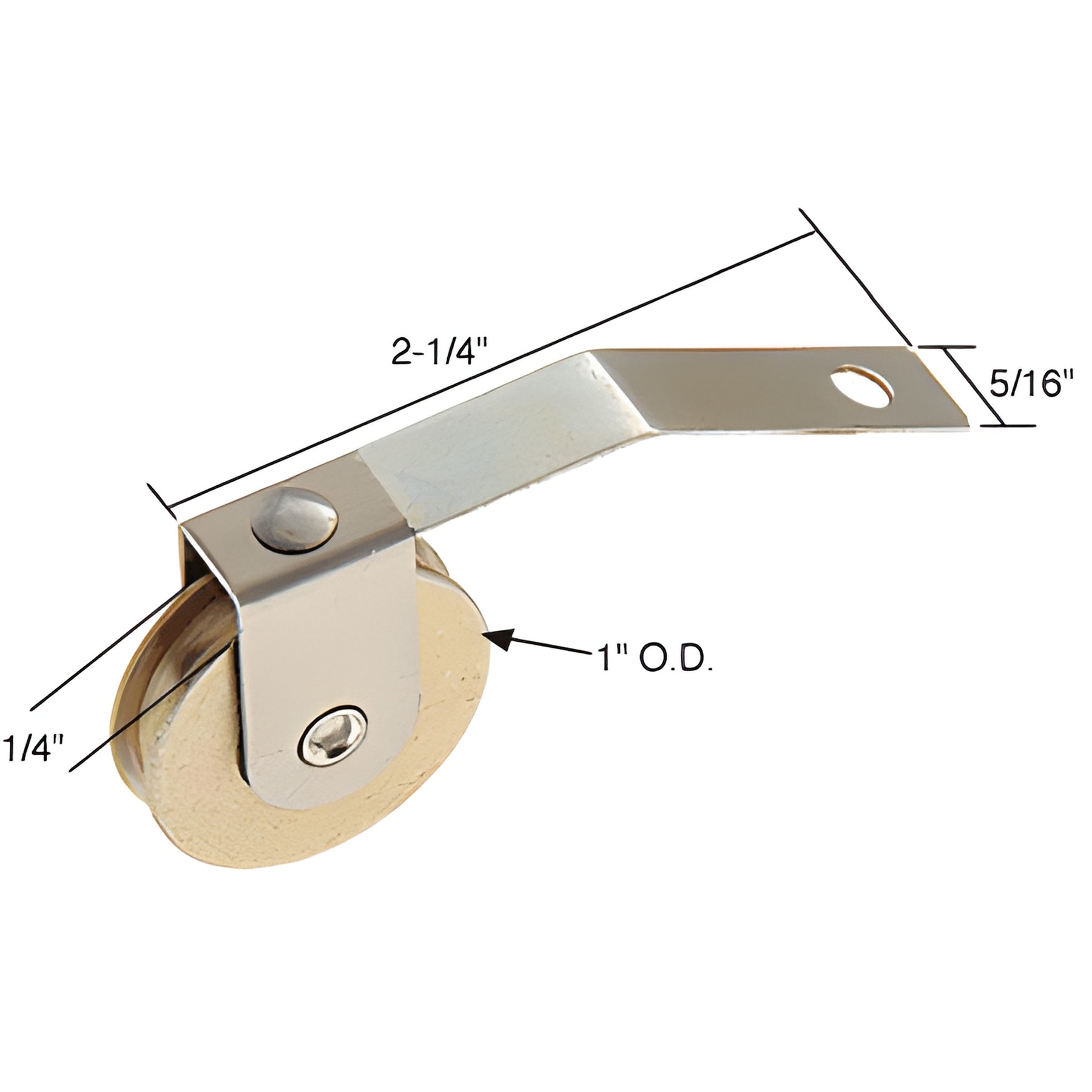 CRL 1" Steel Ball-Bearing Sliding Screen Door Spring Tension Roller for Academy Mfg. Doors