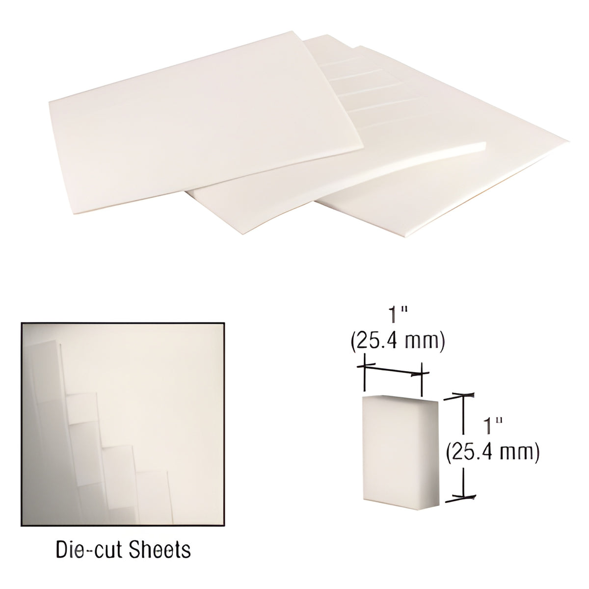 CRL 1" x 1" x 1/2" Super Duty Shipping Pads