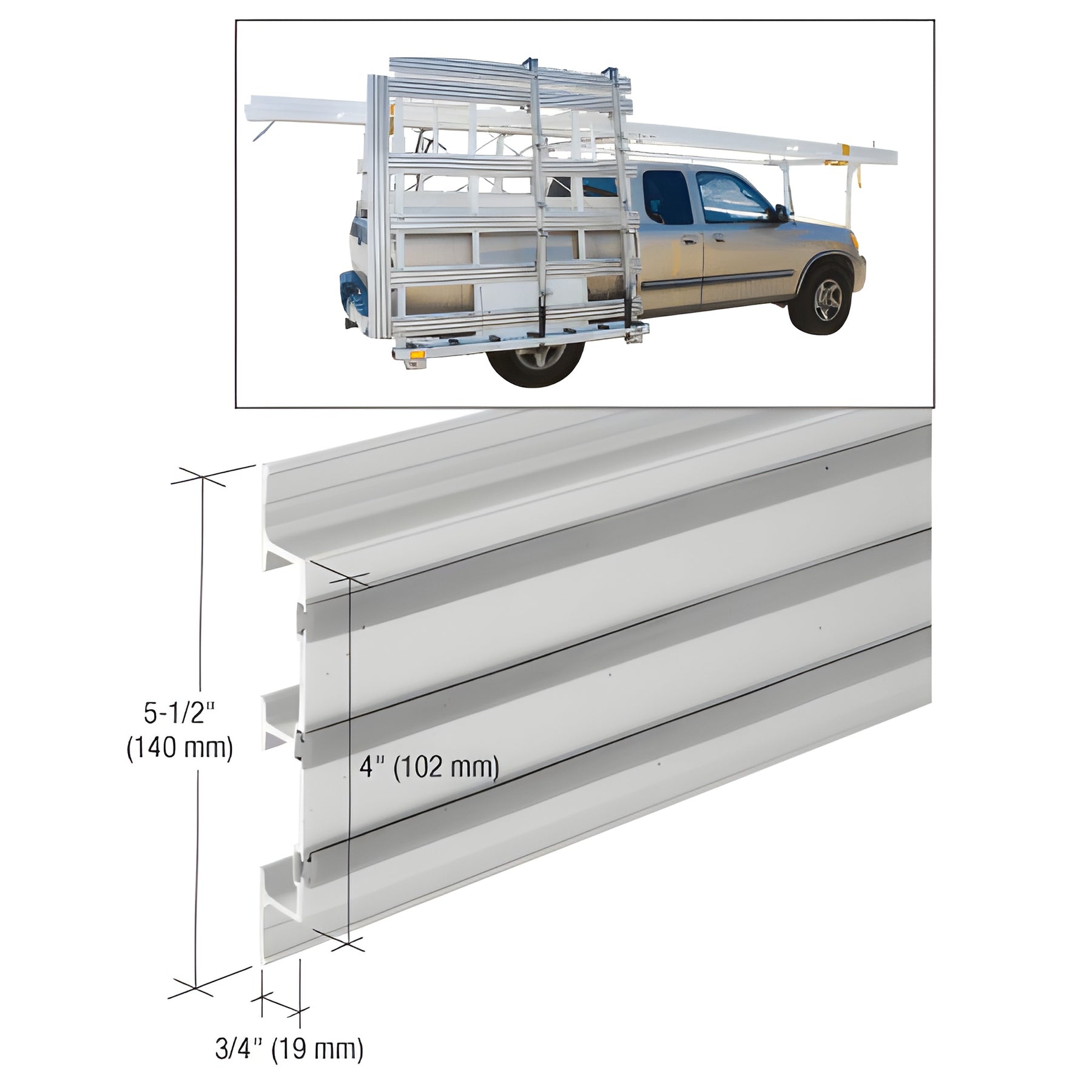 CRL 12' Aluminum Side Slats