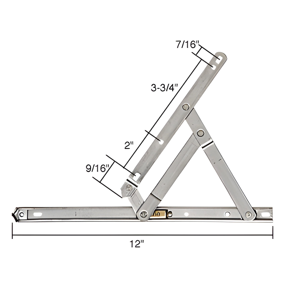 CRL 12" Standard Casement 4-Bar Window Hinge
