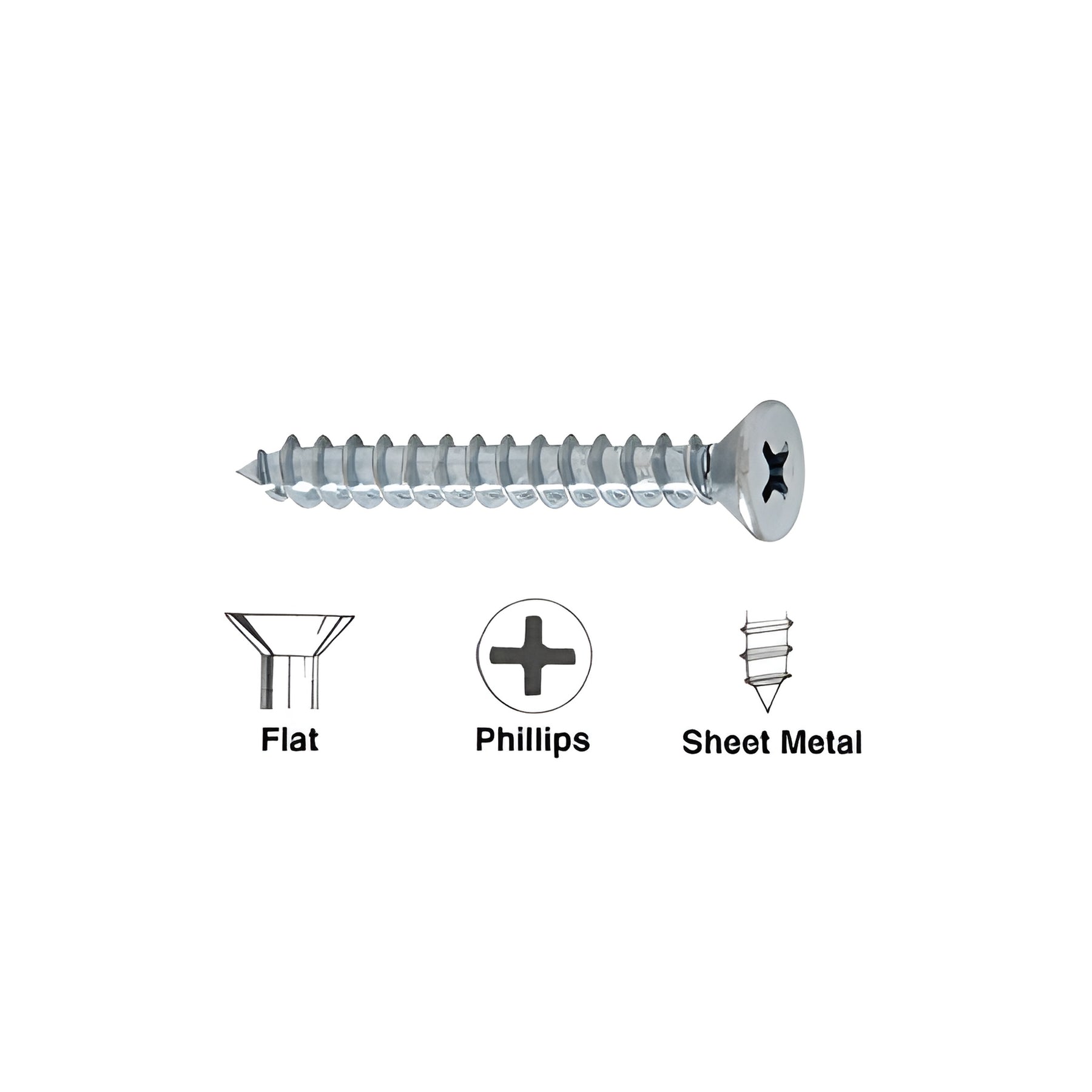 CRL 12 x 2-1/2" Flat Head Phillips Wood Screws