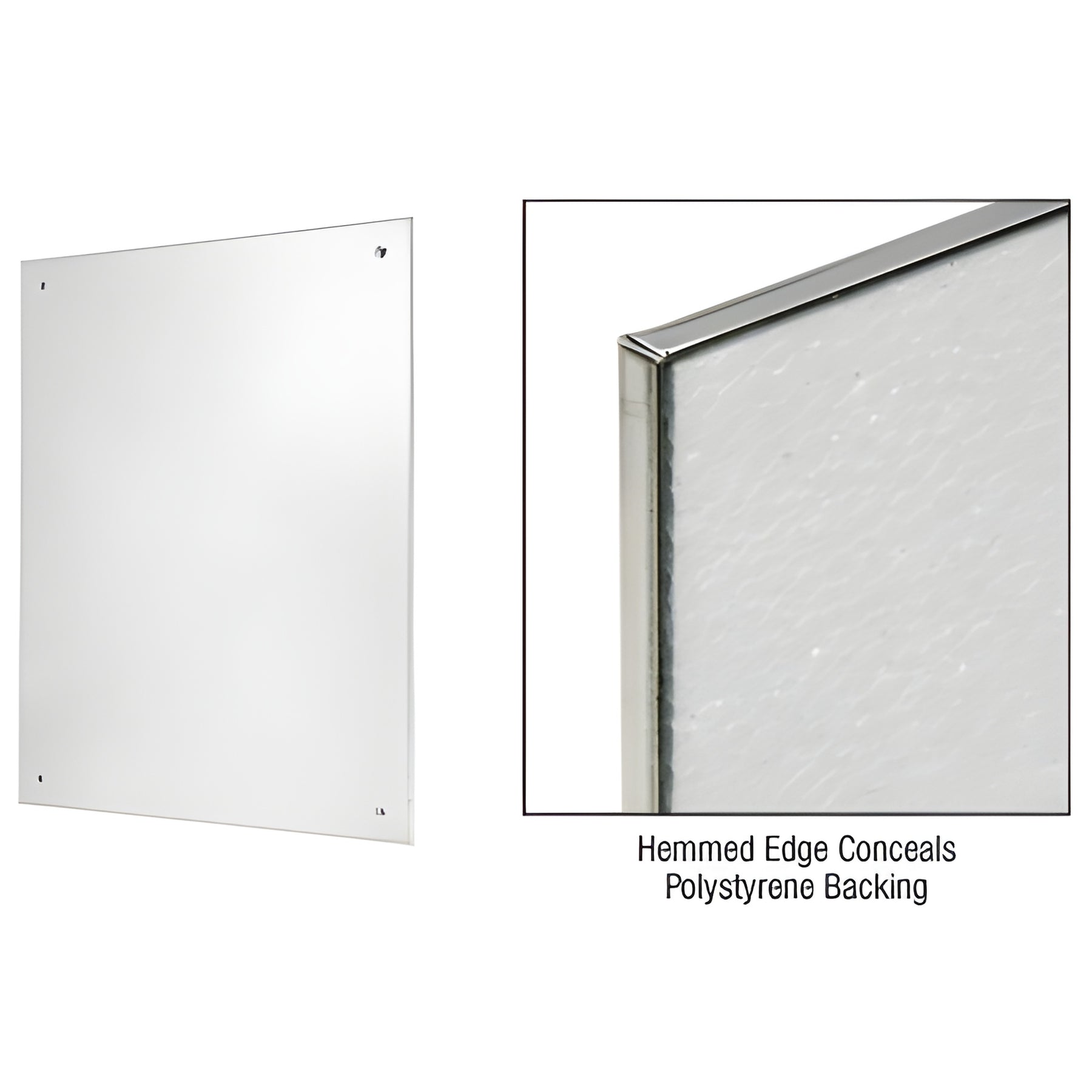 CRL 18" x 24" Frameless Stainless Steel Mirror